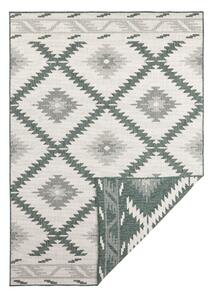Zeleno-krémový vonkajší koberec NORTHRUGS Malibu, 170 x 120 cm