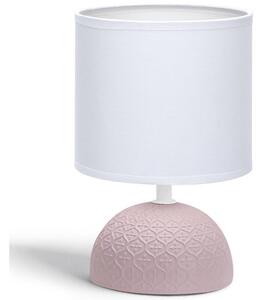 Aigostar B.V. Aigostar - Stolná lampa 1xE14/40W/230V ružová/biela AI0161 + záruka 3 roky zadarmo