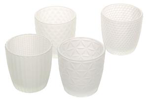 Svietniky Altare 4 ks. milk glass