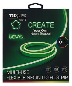 LED Flexibilný pásik NEON LED/5V USB 1,8 m zelená