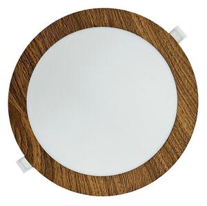 LED Podhľadové svietidlo CIRCLE LED/18W/230V 4200K pr. 22 cm hnedá