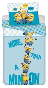 DETSKÉ OBLIEČKY Z MIKROVLÁKNA MINIONS 140X200 CM, 1 KS 70X90 CM VZOROVANÉ