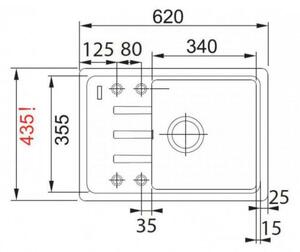 Franke BSG 611-62 KA 114.0494.783 - Kuchynský drez Kašmír