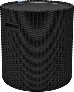 TOPGARDEN KETER COOL STOOL 230904 HN - taburetka/stolík okrúhly, plast-ratan, hnedá