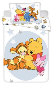 DETSKÉ BAVLNENÉ OBLIEČKY WINNIE THE POOH 100X135 CM, 1KS 40X60 CM VZOROVANÉ