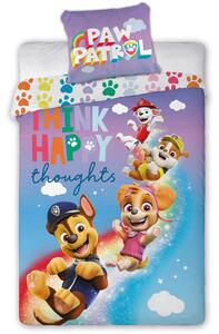 DETSKÉ BAVLNENÉ OBLIEČKY PAW PATROL 160X200 CM, 1KS 70X80 CM VZOROVANÉ