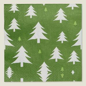 Vianočné obrúsky Green Trees I 20 szt
