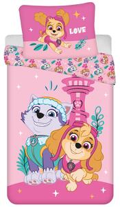 DETSKÉ OBLIEČKY Z MIKROVLÁKNA PAW PATROL 140X200 CM, 1 KS 70X90 CM VZOROVANÉ