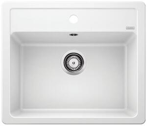 Blanco Legra 6, silgranitový drez 585x500x190 mm, 1-komorový, biela, 523334
