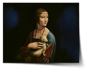 Sablio Plagát Dáma s hranostajom - Leonardo da Vinci - 60x40 cm