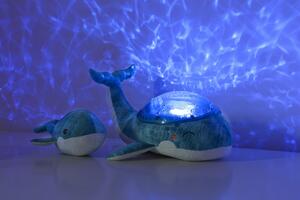 Nočné svetlo s projekciou a hudbou Veľryba Blue
