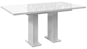 Rozkladací jedálenský stôl Gloss, biely lesk