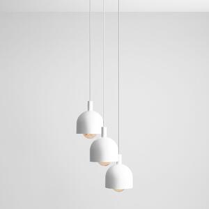 Aldex BERYL 3 RING | Závesná lampa s rôzne dlhými tienidlami Farba: Biela