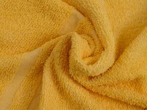 Osuška BASIC DUAL 70 x 140 cm žltá, 100% bavlna
