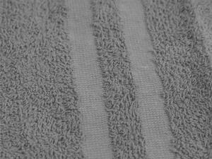 Osuška BASIC DUAL 70 x 140 cm sivá, 100% bavlna