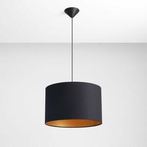 Aldex BARILLA GOLD | Lampa s textilným tienidlom v čierno-zlatej kombinácii Veľkosť: 40cm