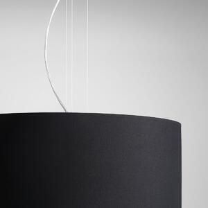 Aldex BARILLA SILVER | Lampa s textilným tienidlom v čierno-striebornej kombinácii Veľkosť: 40cm