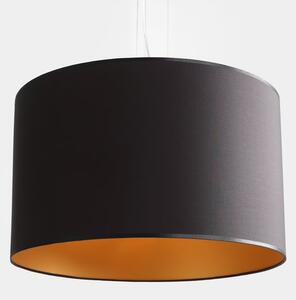 Aldex BARILLA GOLD | Lampa s textilným tienidlom v čierno-zlatej kombinácii Veľkosť: 40cm