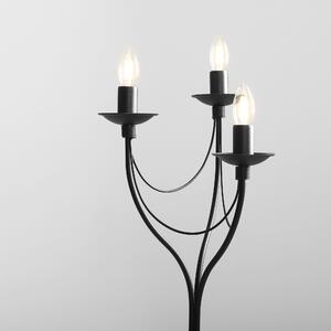 Aldex ROSE BLACK | Stolná lampa v klasickom štýle Variant: Trojplameňová