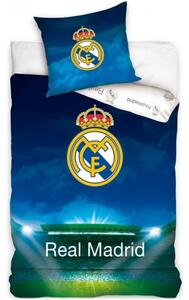 Futbalové posteľné obliečky Real Madrid - motív Estadio Santiago Bernabéu - 100% bavlna - 70 x 90 cm + 140 x 200 cm