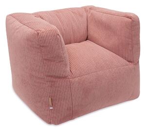 Kreslo detské Beanbag Corduroy Wild Rose