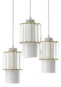 Luster na lanku BLANCO 3xE27/60W/230V biela