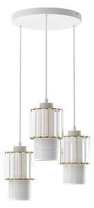 Luster na lanku BLANCO 3xE27/60W/230V biela