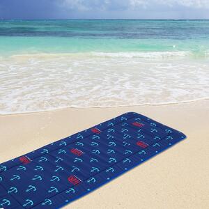 Plážové ležadlo v ruličke KOTVIČKY modré