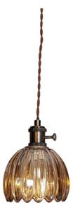 Cottex 8400100-5503 - Závesný luster NORA na lanko s vidlicou 1xE14/5W/230V hnedá