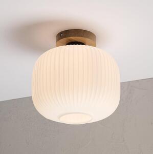 Stropné svietidlo HARMA WOOD 1xE27/15W/230V dub/biela priemer 25 cm