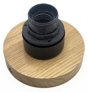 Stropné svietidlo HARMA WOOD 1xE27/15W/230V dub/biela pr. 20 cm