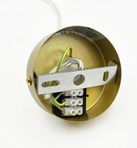 Závesný luster na lanku SOLARI 9xE14/15W/230V zlatý/dymovo-čierny