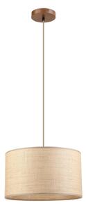 Luster na lanku AIDA 1xE27/15W/230V priemer 35 cm dub/rafia