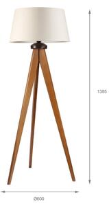 Stojacia lampa AIDA 1xE27/15W/230V dub/krémová