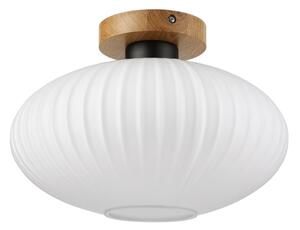 Stropné svietidlo HARMA WOOD 1xE27/15W/230V dub/biela pr. 30 cm