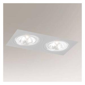Shilo 7328 - Podhľadové svietidlo KOMORO 2xGU10/15W/230V biela