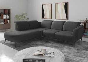 ROHOVÁ SEDAČKA, textil, tmavosivá Sit & More - Sedačky, Online Only