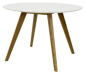 MUZZA Jedálenský stôl base Ø 110 cm biely