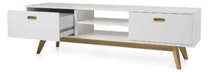 MUZZA TV stolík base 170 x 50 cm biely