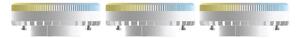 LUUMR Smart LED GX53 9W CCT ZigBee Hue sada 3 ks