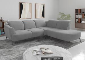 ROHOVÁ SEDAČKA, textil, sivá Sit & More - Sedačky, Online Only