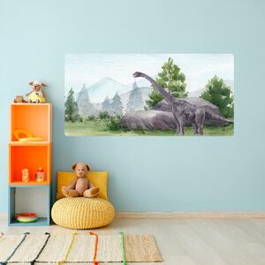 PIPPER. Samolepiaca textilná tapeta - Dinosaurus