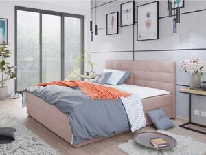 Moderná hotelová posteľ 140x200 BALJA 1 - ružová + topper ZDARMA