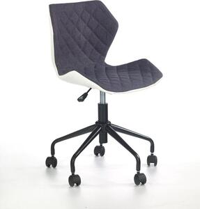 Halmar Detská stolička Matrix, biela/sivá