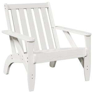 Záhradné stoličky Adirondack 2 ks Biela masívna borovica