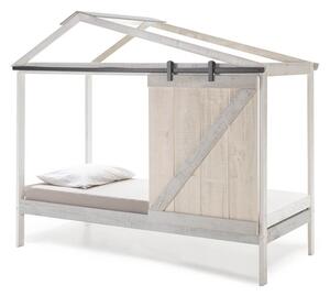 MUZZA Detská posteľ alar 90 x 190 cm svetlosivá