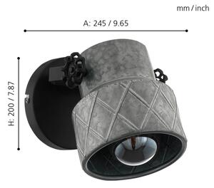 Eglo 39868 - Nástenné svietidlo HILCOTT 1xE27/40W/230V