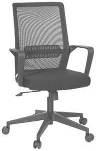 OTOČNÁ STOLIČKA, sieťovina, plochá tkanina, čierna MID.YOU - Online Only kancelárie, Online Only