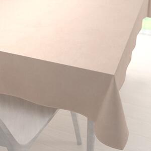Biante Veľký zamatový obdĺžnikový obrus Velvet Premium SVP-020 Béžový 160x200 cm