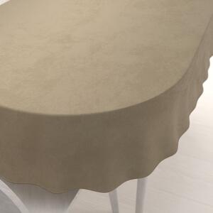 Biante Zamatový oválny obrus Velvet Prémium SVP-026 Kávovo béžový 140x220 cm